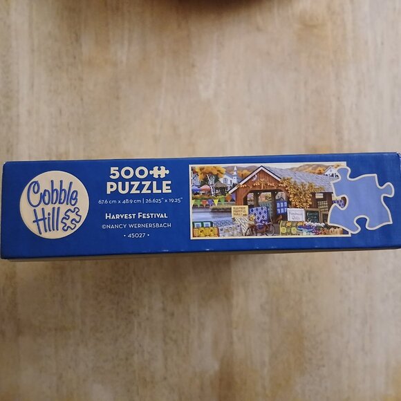 Cobble Hill Harvest Festival Jigsaw Puzzle, 500 Pieces - Picture 3 of 4